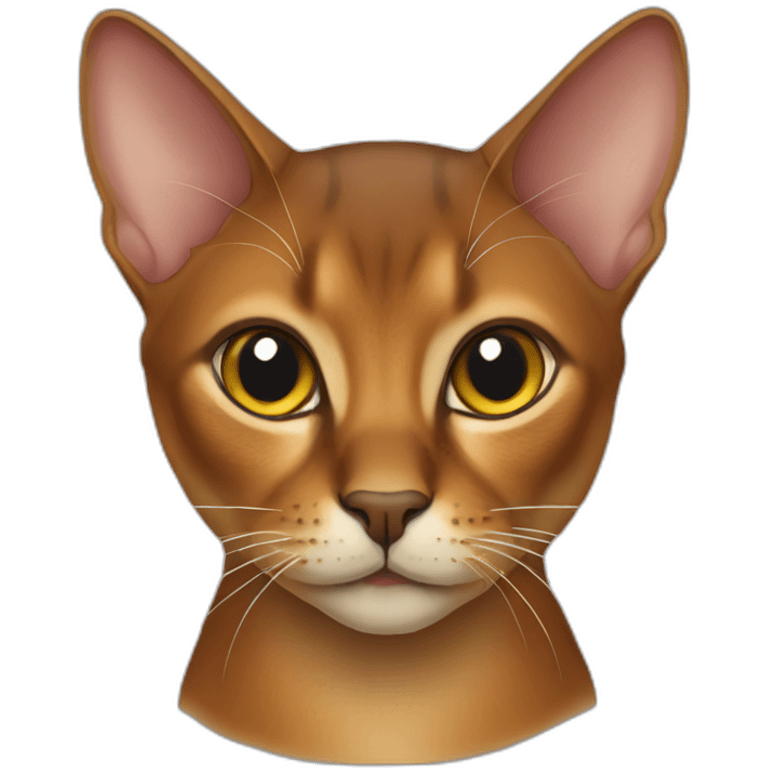 Abyssinian cat emoji