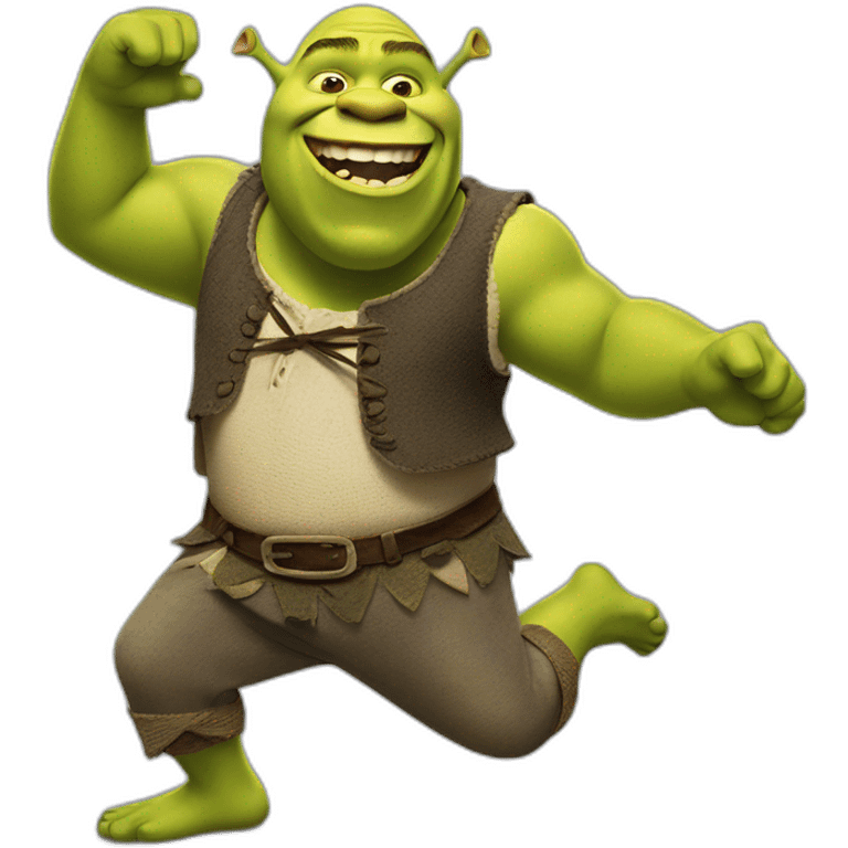 Shrek dancing emoji