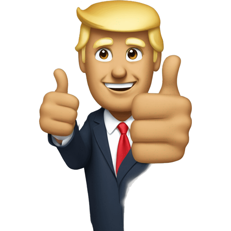 Trump thumbs up emoji