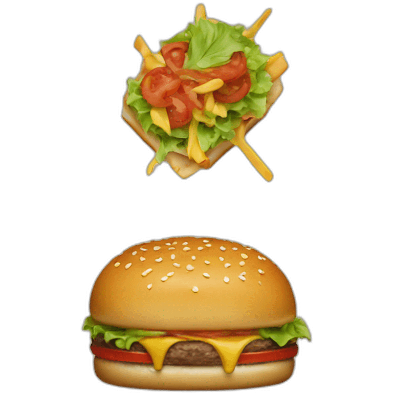 burger-and-fork emoji