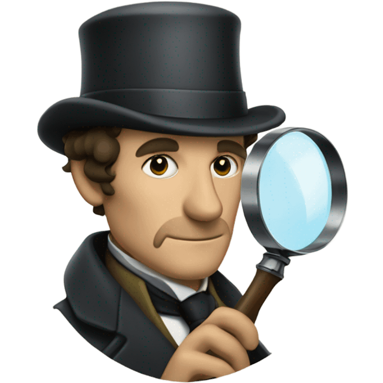 Sherlock Holmes with a magnifying glass emoji