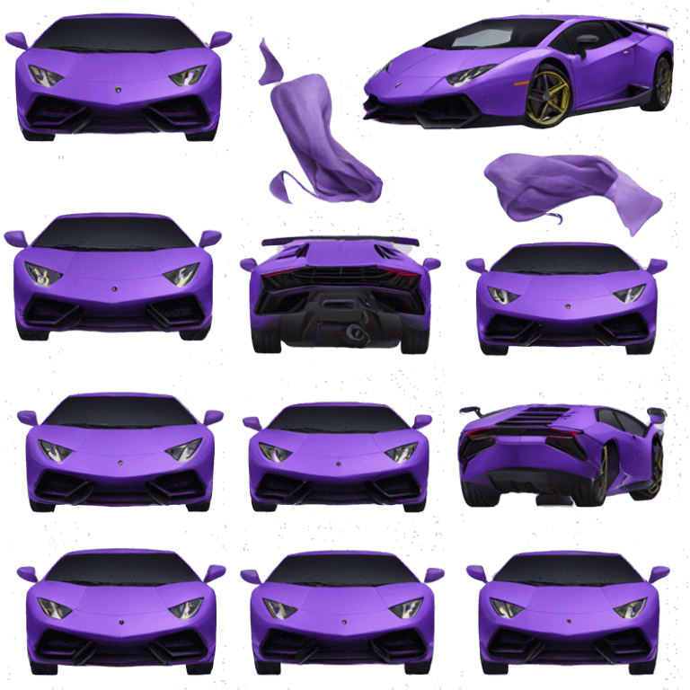 violet lamborghini emoji