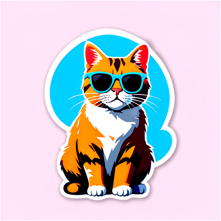 Cat with sunglasses emoji