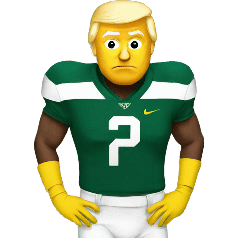 Trump in Oregon Ducks gear emoji