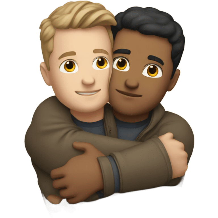 White Brothers hugging emoji