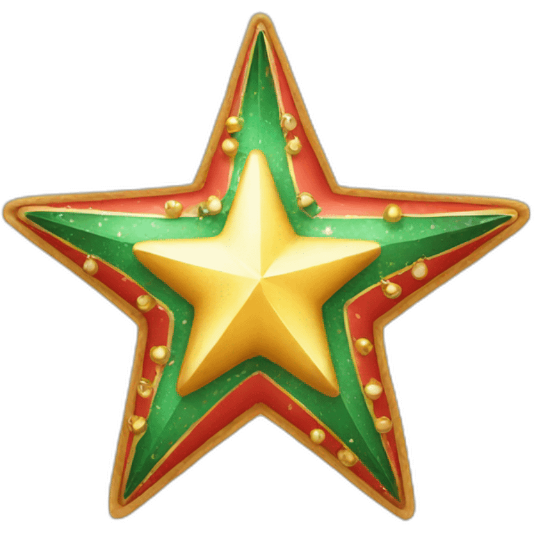 christmas decorated star emoji