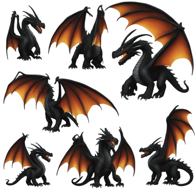 Black dragon emoji