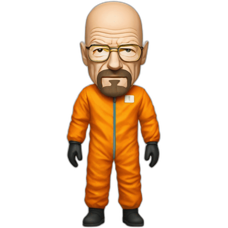 Walter white with his orange anti nuclear suit emoji