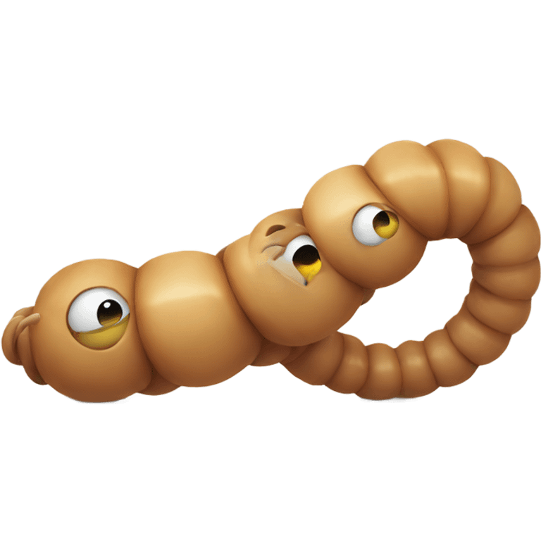 worm doing the griddy emoji