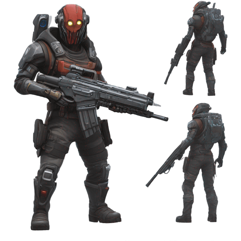 Apex Legends Revenant with a rifle, full body emoji