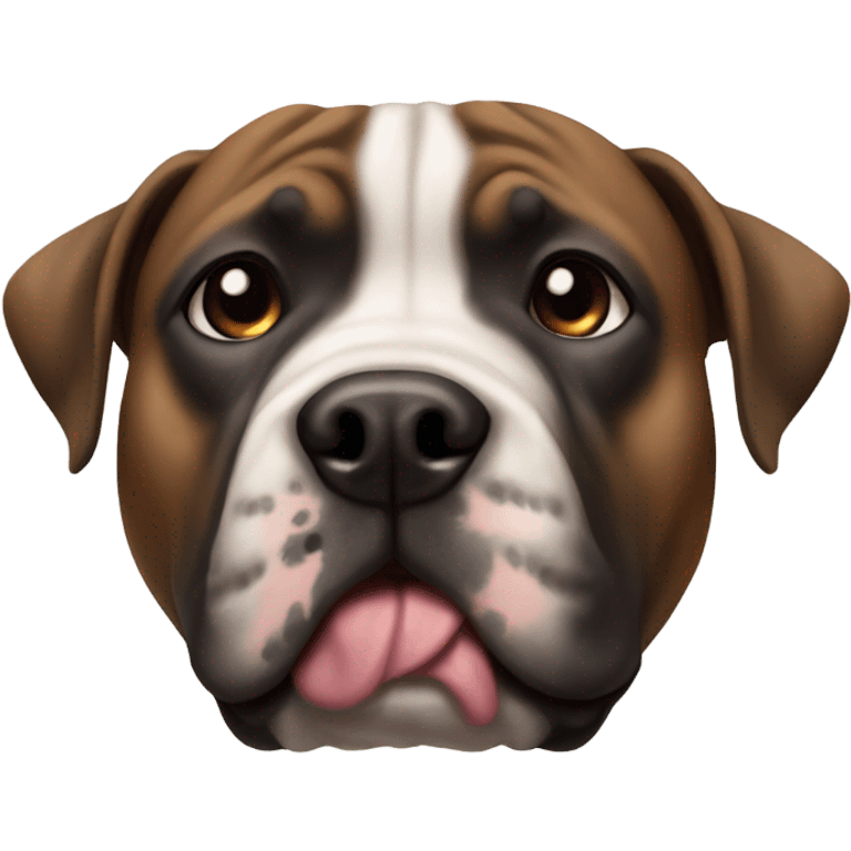 Staffy dog cross bull mastiff emoji