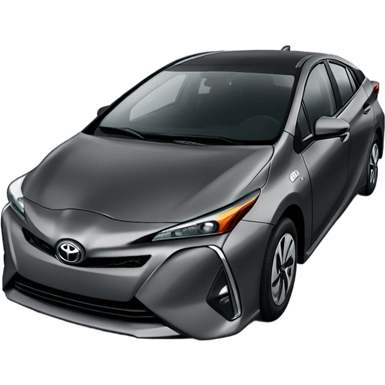 Dark gray Prius prime  emoji