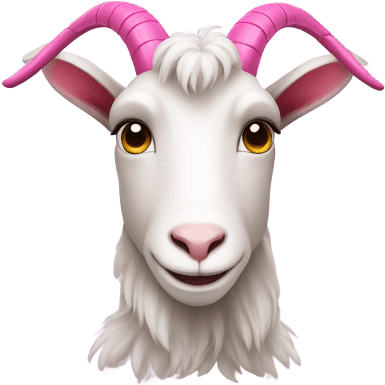 Pink goat emoji