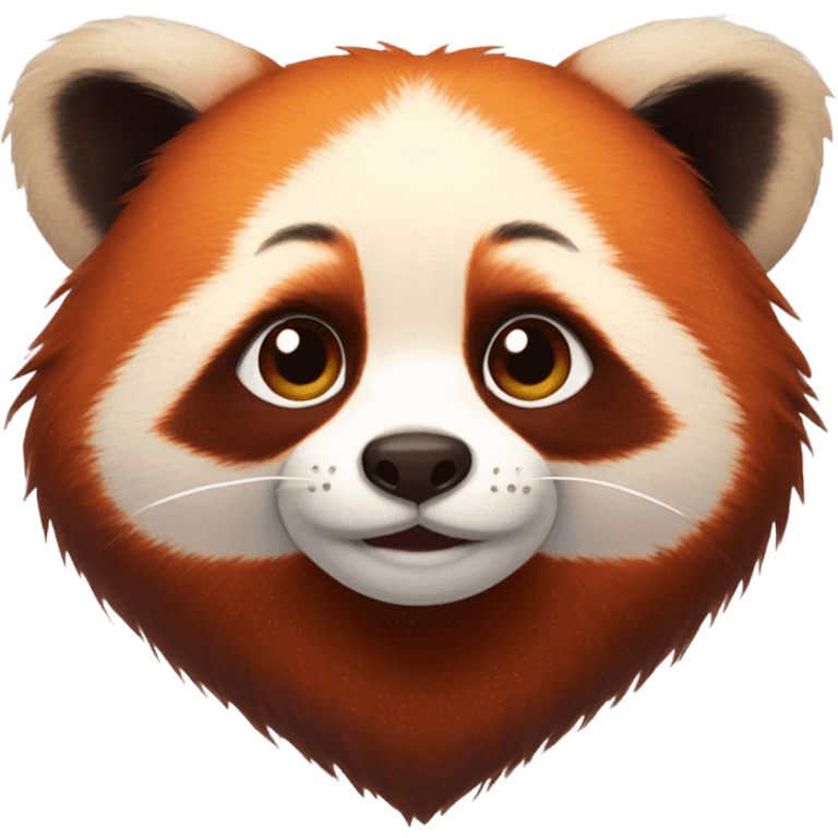 Red panda with heart eyes  emoji