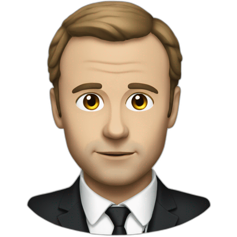 Macron noir emoji