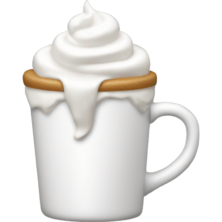 Mug with whip cream  emoji