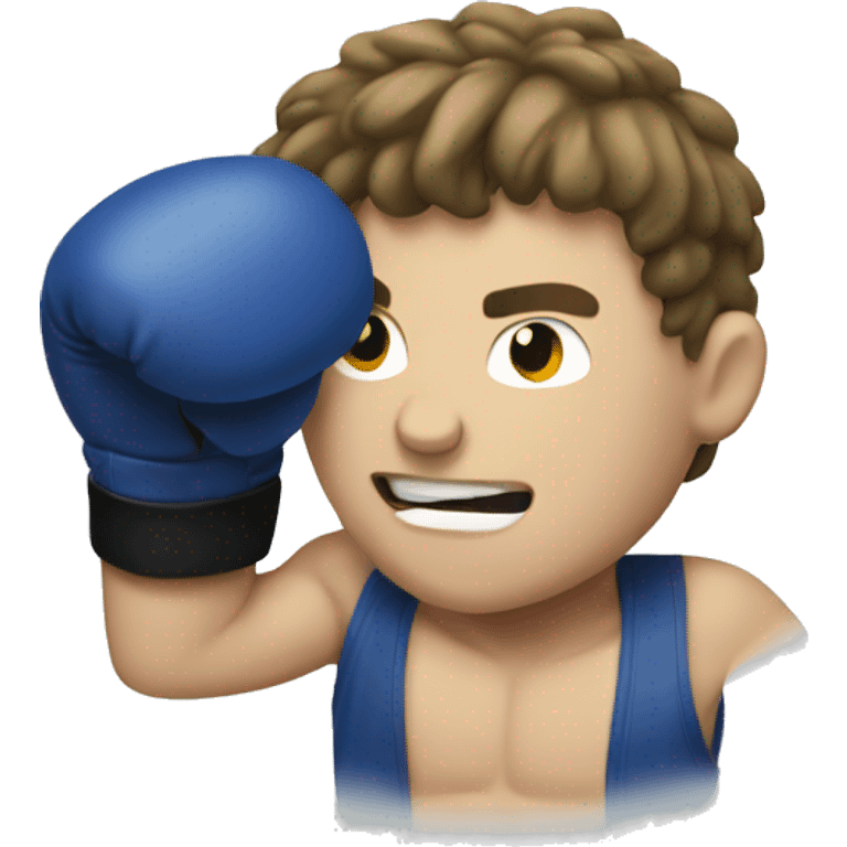 White Guy boxing emoji