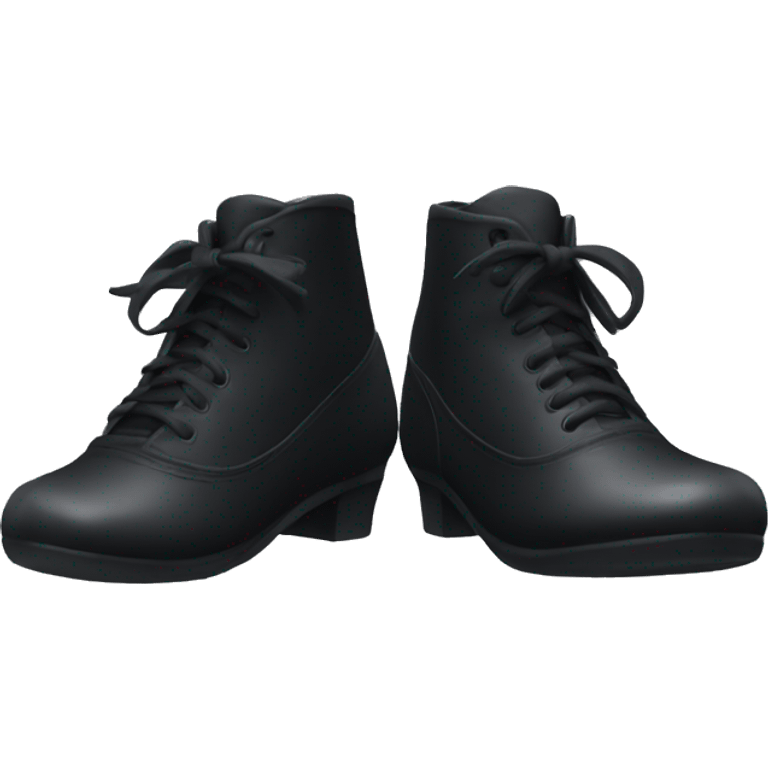 Black dance shoes emoji