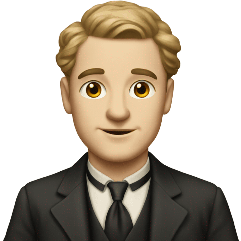 white man in 1920s emoji