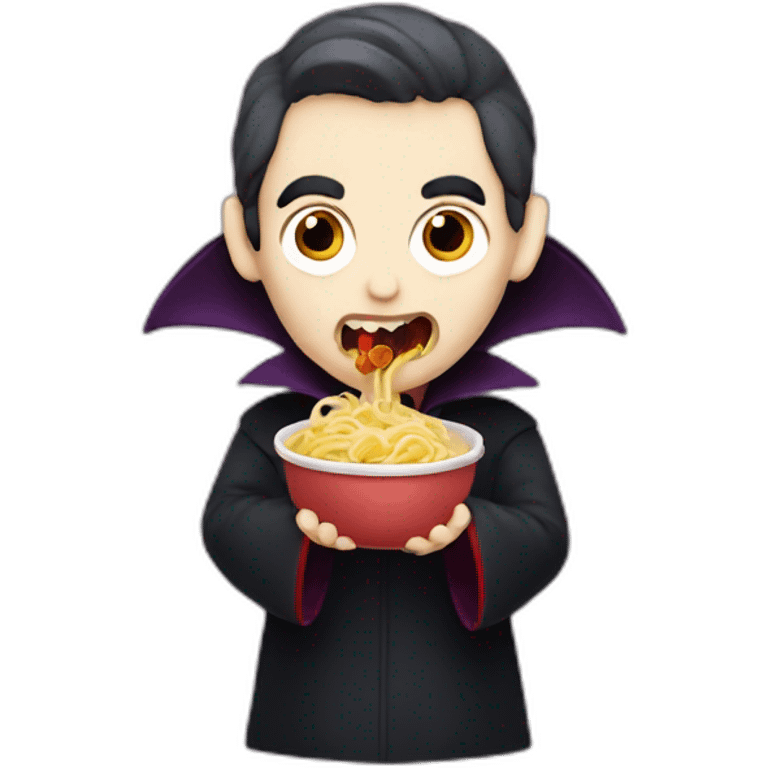 vampire eating pastas  emoji