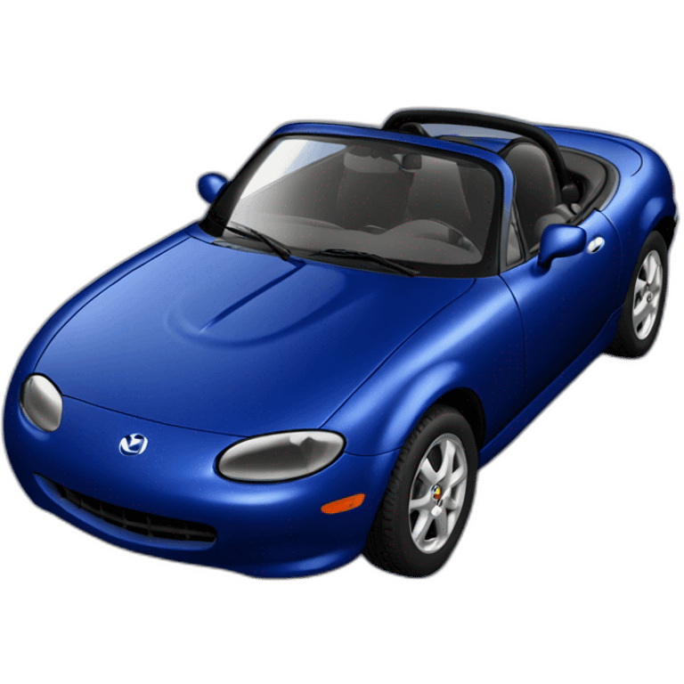 Dark blue 2001 Mazda miata emoji