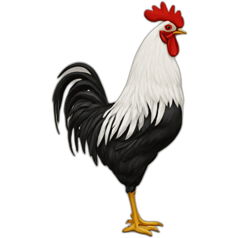 A COCKEREL IN AN EMBROIDERED SHIRT emoji