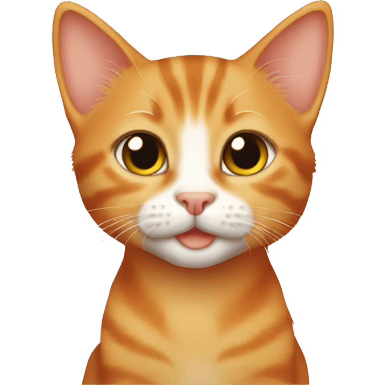 Orange tabby kitten emoji