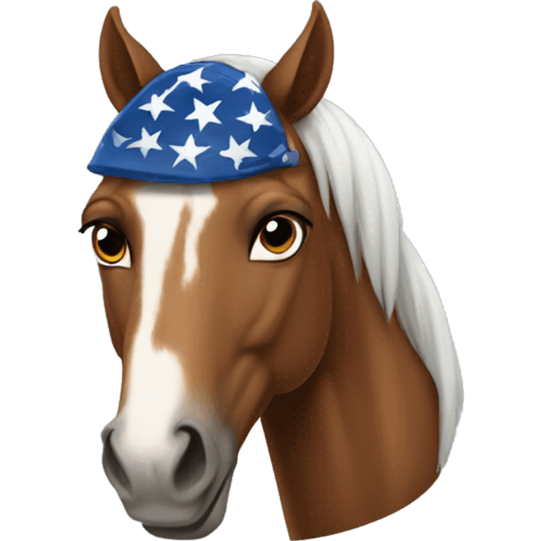 An American horse emoji