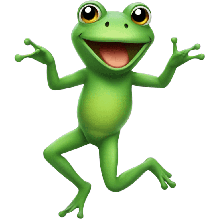 Dancing frog emoji