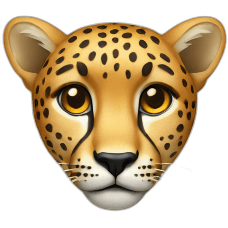 cheetah head emoji