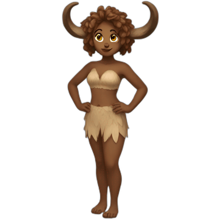 Female satyr full body emoji