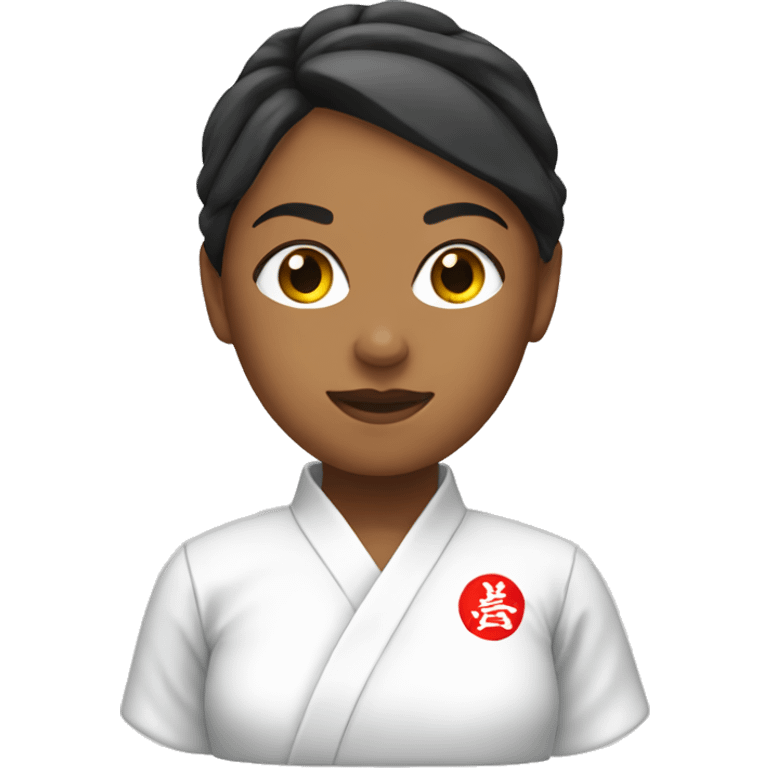 woman in karate uniform emoji