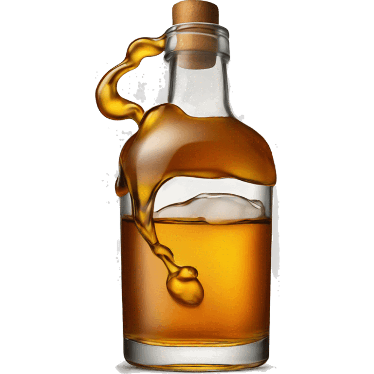 Pouring a whisky emoji