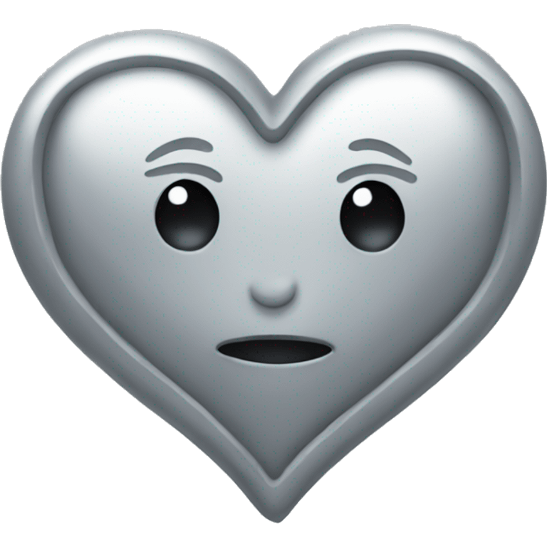 silver heart emoji