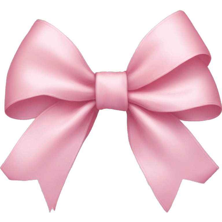 light pink ribbon bow emoji