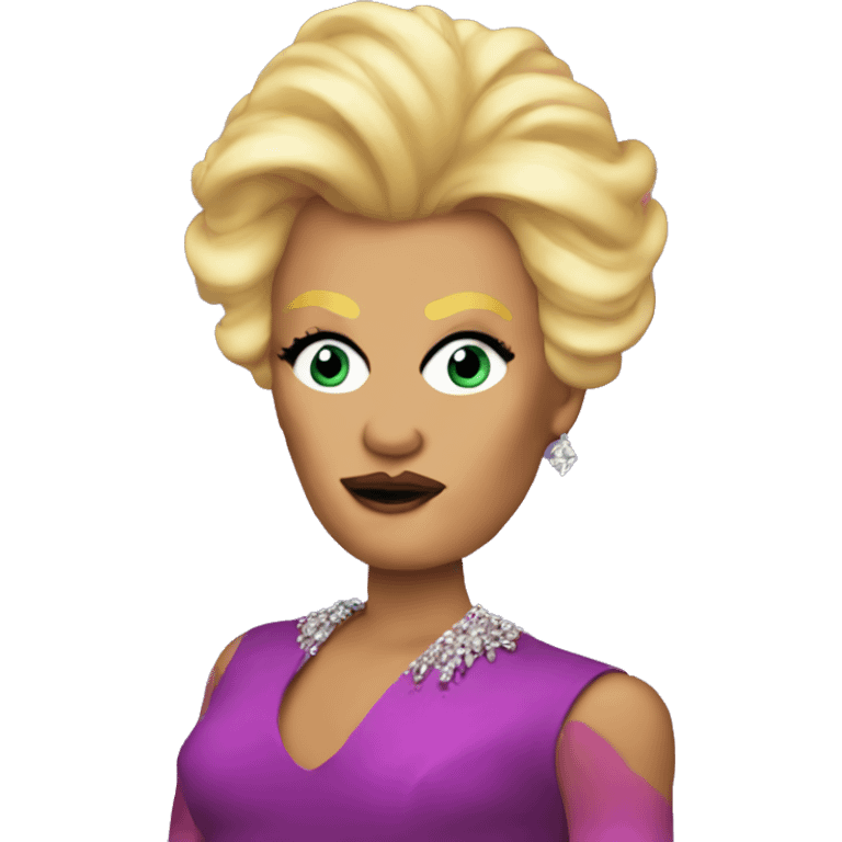 Trump as a drag queen emoji