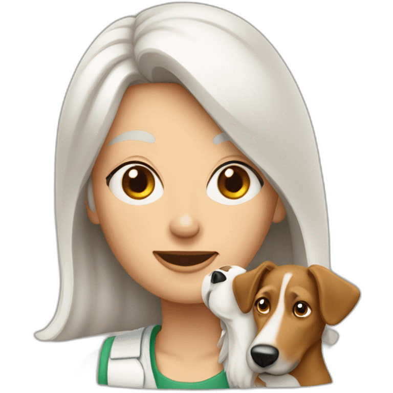 Frau mit Hundegesicht emoji