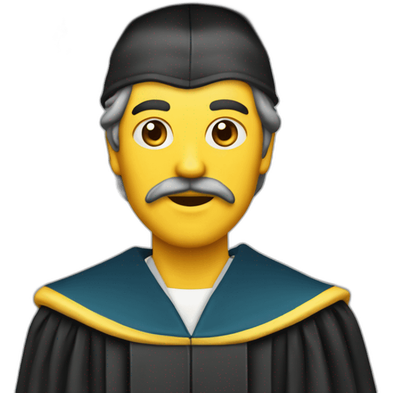 aristoteles with graduate cap emoji