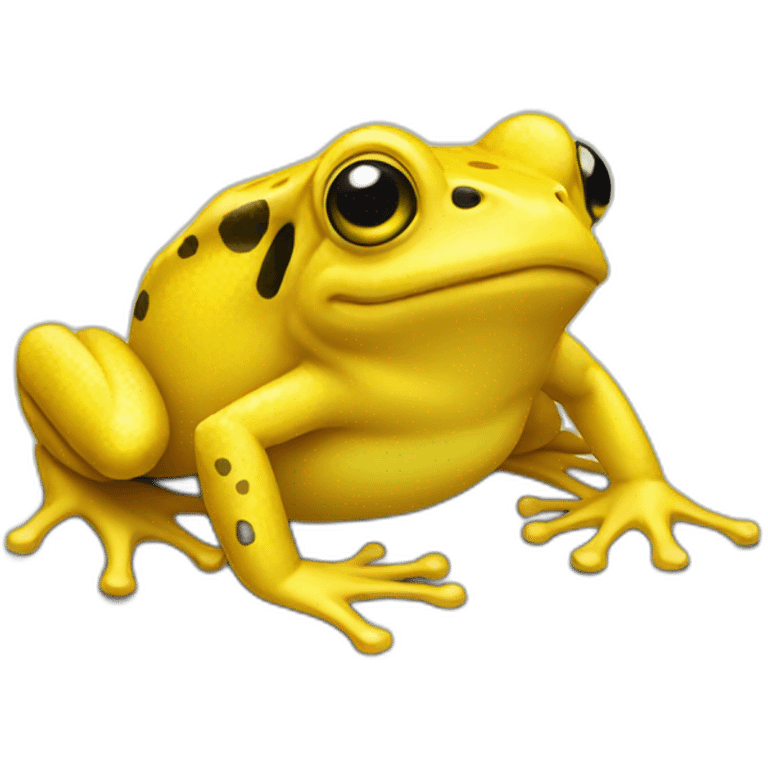 Yellow frog emoji