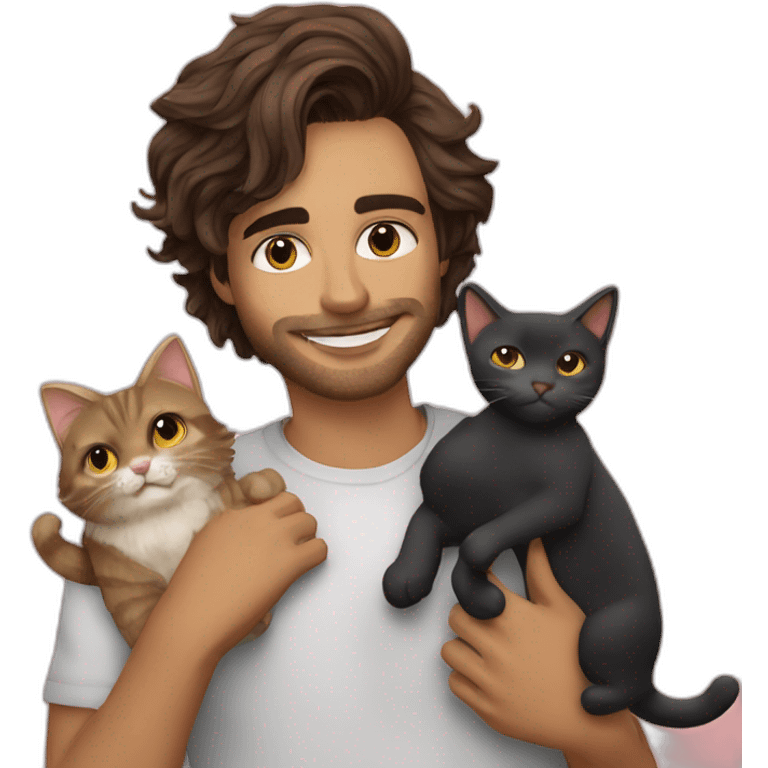 Singer Damiano David with cat emoji