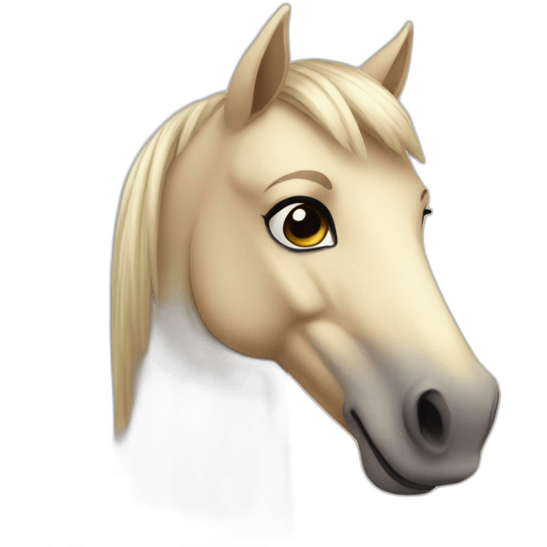 poney beige emoji