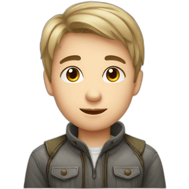 Cute russian boy emoji