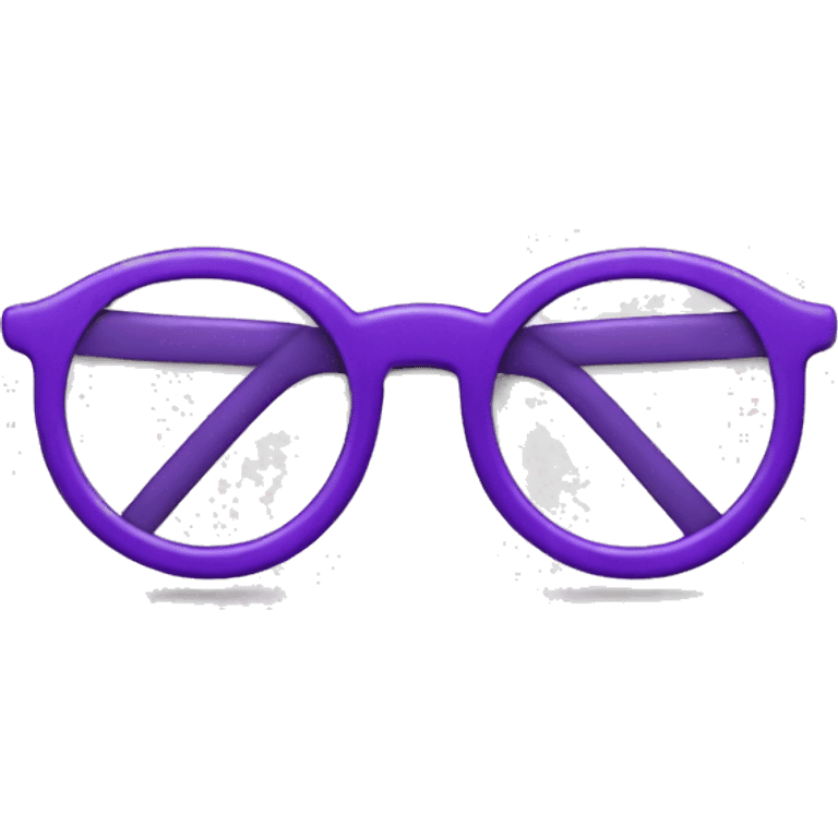 purple smiley face with glasses emoji