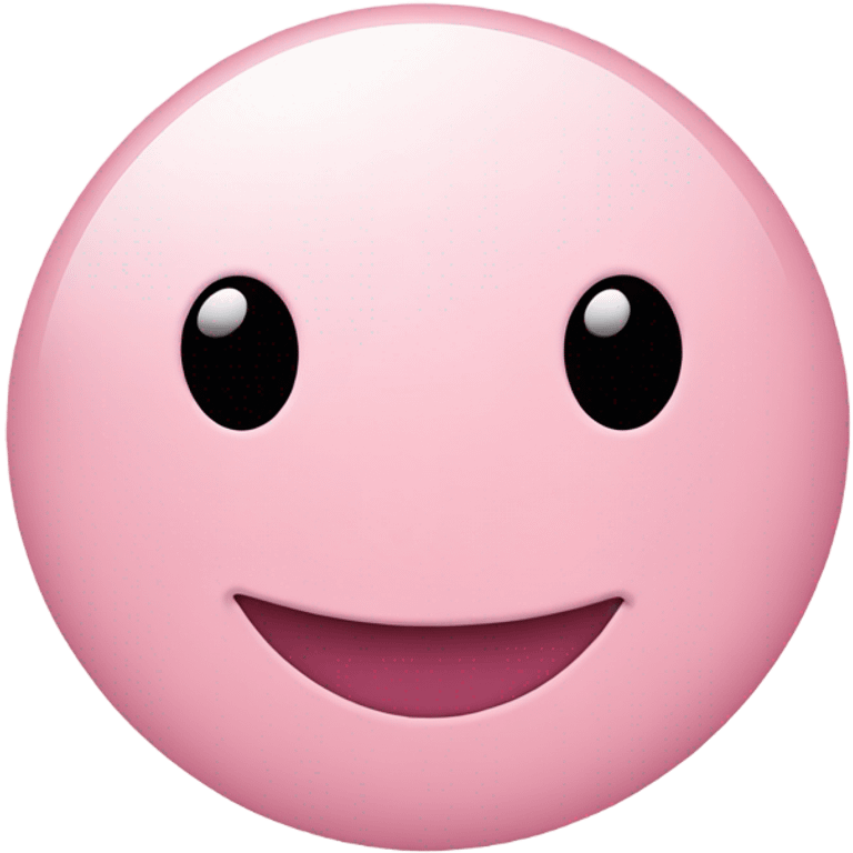 pastel pink smiley face emoji