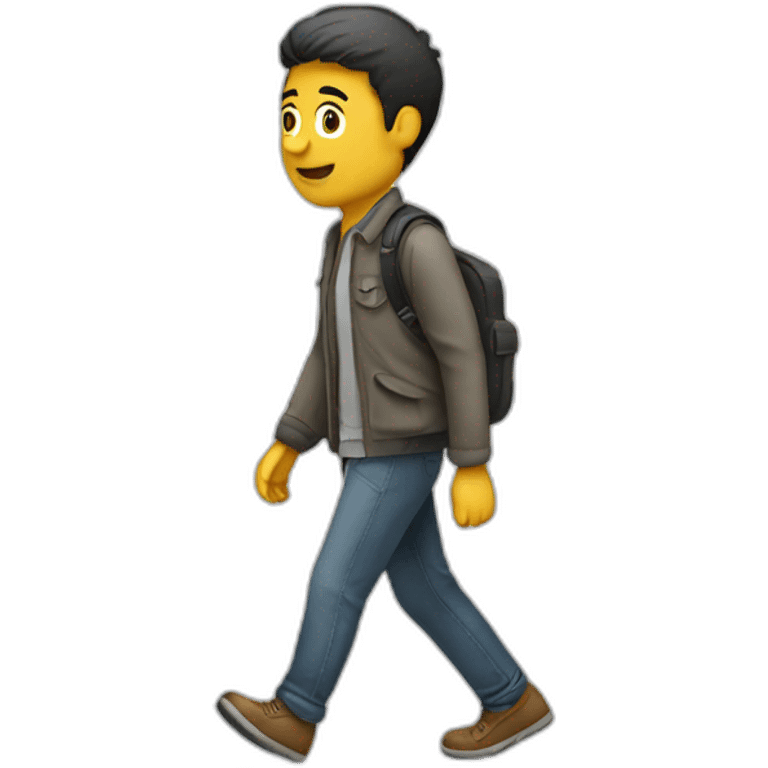 Pedestrian funny emoji emoji