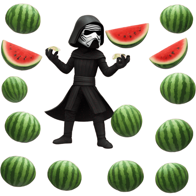 Kylo ren juggling water melons emoji