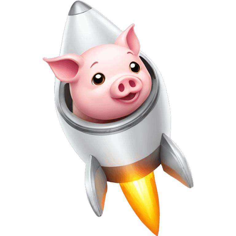 pig in rocket ship emoji