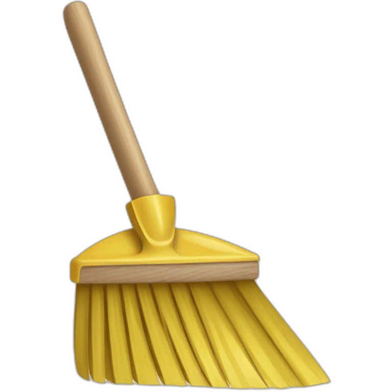 hand broom and dustpan emoji