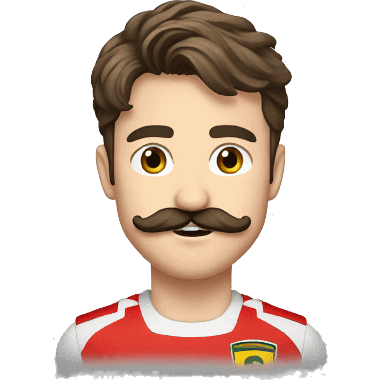 charles leclerc avec moustache et barbe emoji