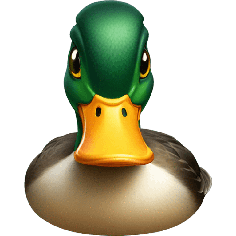 Mallard duck, annoyed, irritated, frustrated emoji